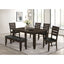 Tufted Upholstered Dining Bench - Brown