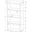 5 Tier For Office Bookshelf, Bookcase, Etagere, Contemporary & Modern