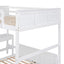 Full Over Full Bunk Bed With Desk