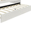 Upholstery Daybed Frame With Shell Shaped Backrest