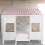 Spring - Full Bed - White / Pink