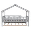 Creativity House Bed With Twin Size Trundle