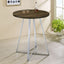 Burkhart - Round Height Bistro Bar Table - Brown Oak
