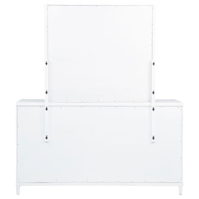 Robinson - 8 Drawer Dresser With Mirror - White