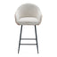 Modern Style Counter Height Bar Stools, With Comfortable Upholstery, Durable Metal Legs Ensure Stability - Brown