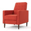 Mid-Century Modern Recliner With Button Tufted Waffle Stitch
