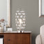 Crystal - Buds Contemporary Uplight Lamp - Polished Nickel / Clear Crystal