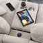 Celine - Fabric Corner Sectional Sofa With Right-Facing Chaise, Cupholders, And Charging Ports