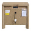 3 Drawer Nightstand - Tan