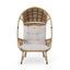 Outdoor Wicker Standing Basket Chair With Cushion