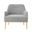 Modern Elegance Accent Chair With Curved Backrest
