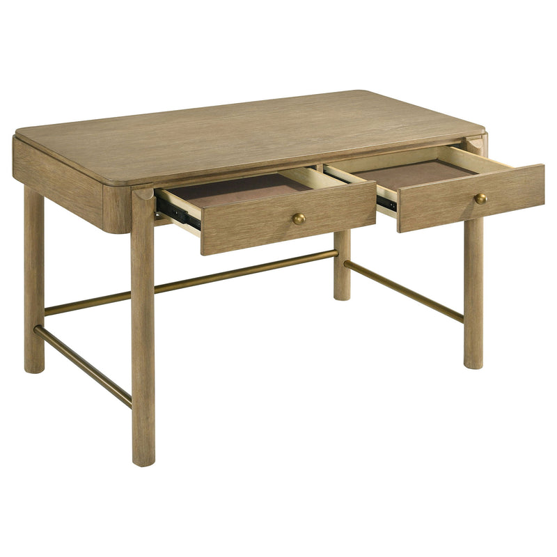 Benson - 2 Drawer Vanity Desk Makeup Table - Sand