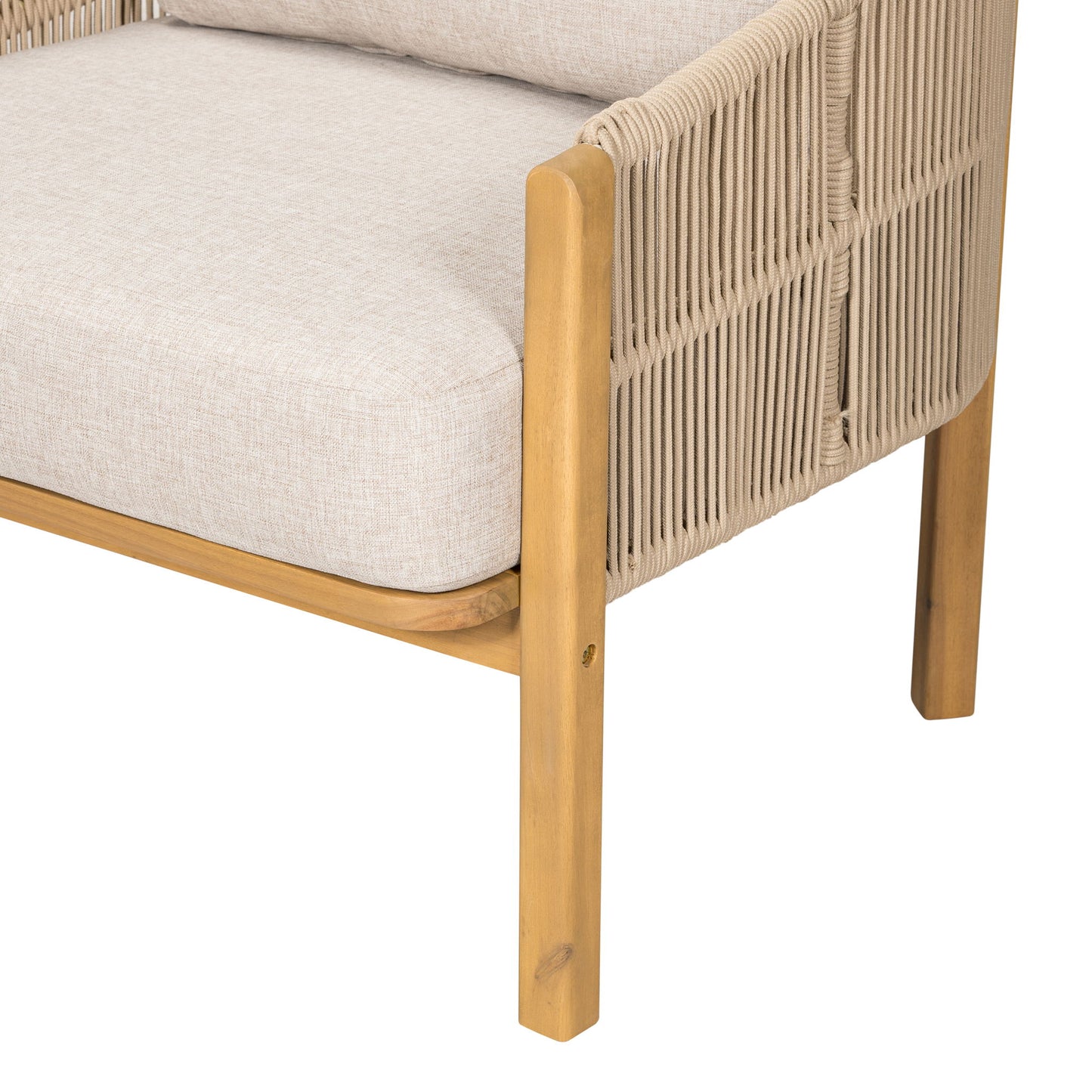 Grotta - Outdoor Wood Club Chair (Set of 2)