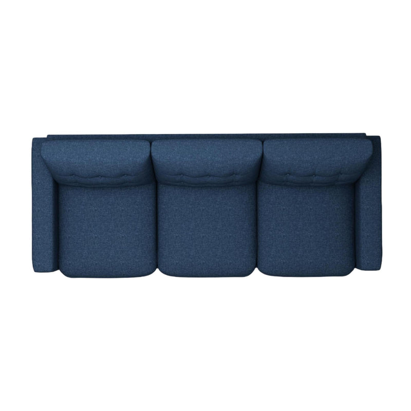 3 Seat Sofa Couch With Tufted Back Upholstered Couch For Living Room