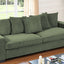 Luxe Sofa With 5 Matching Toss Pillows, Sleek Design, Spacious And Comfortable 3 Seater Couch