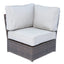 Modular 4 Person Outdoor Seating Group With Cushions - Espresso