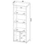 Noriega - 3 Shelf Media Tower With Open Shelves And Hidden Cabinet Storage - Mango Color