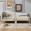 Upholstered Daybed With Headboard And Armrest, Support Legs