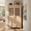 Arden - 2 Door Bookcase Storage Cabinet - Natural
