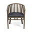 Outdoor Wooden Dining Chairs With Cushions (Set of 2)