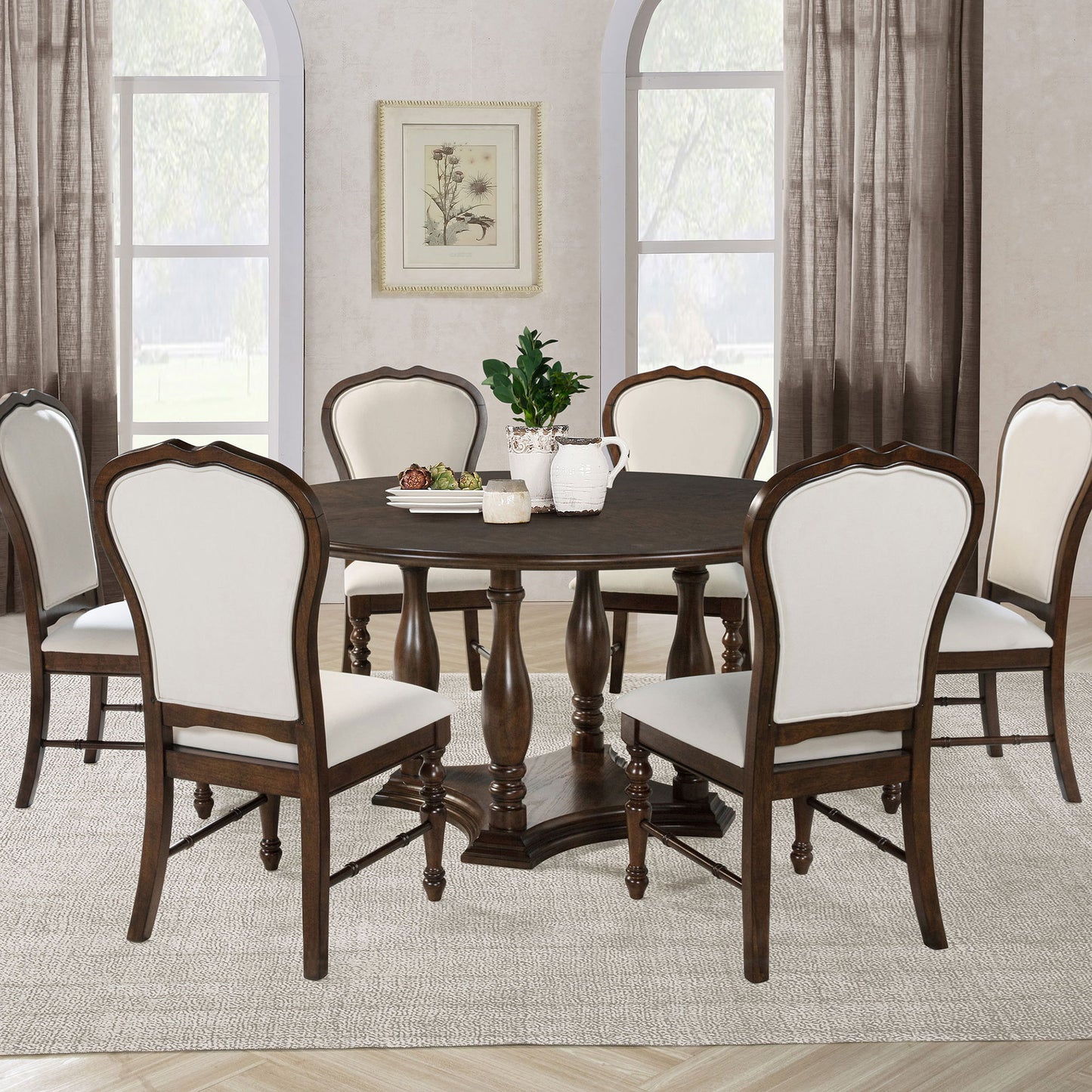 Claire - Upholstered Dining Side Chair (Set of 2) - Ivory