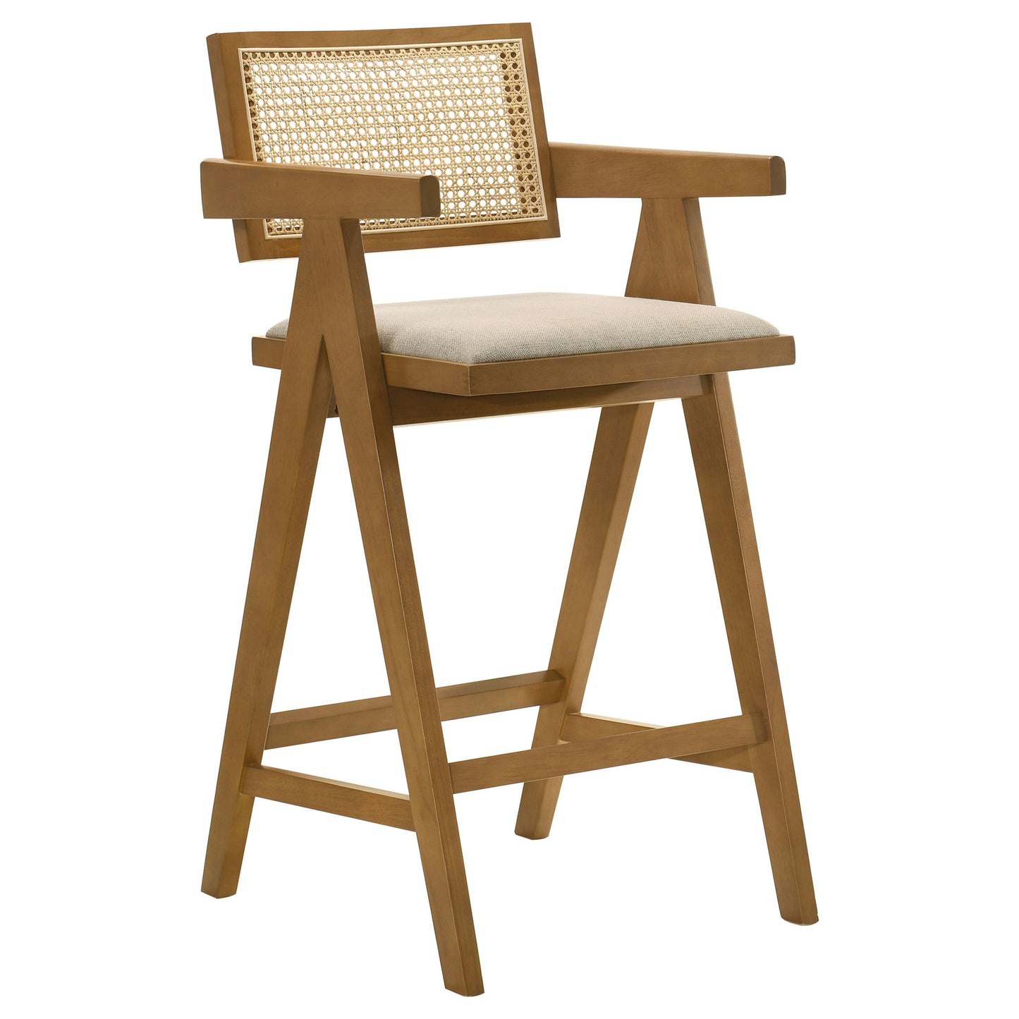 Remy - Bar Chair (Set of 2) With Upholstery - Walnut