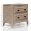 Queen Canopy Bedroom Set With A 2 Drawer Nightstand A Dresser With Poster Mirror And A Door Chest - Sand