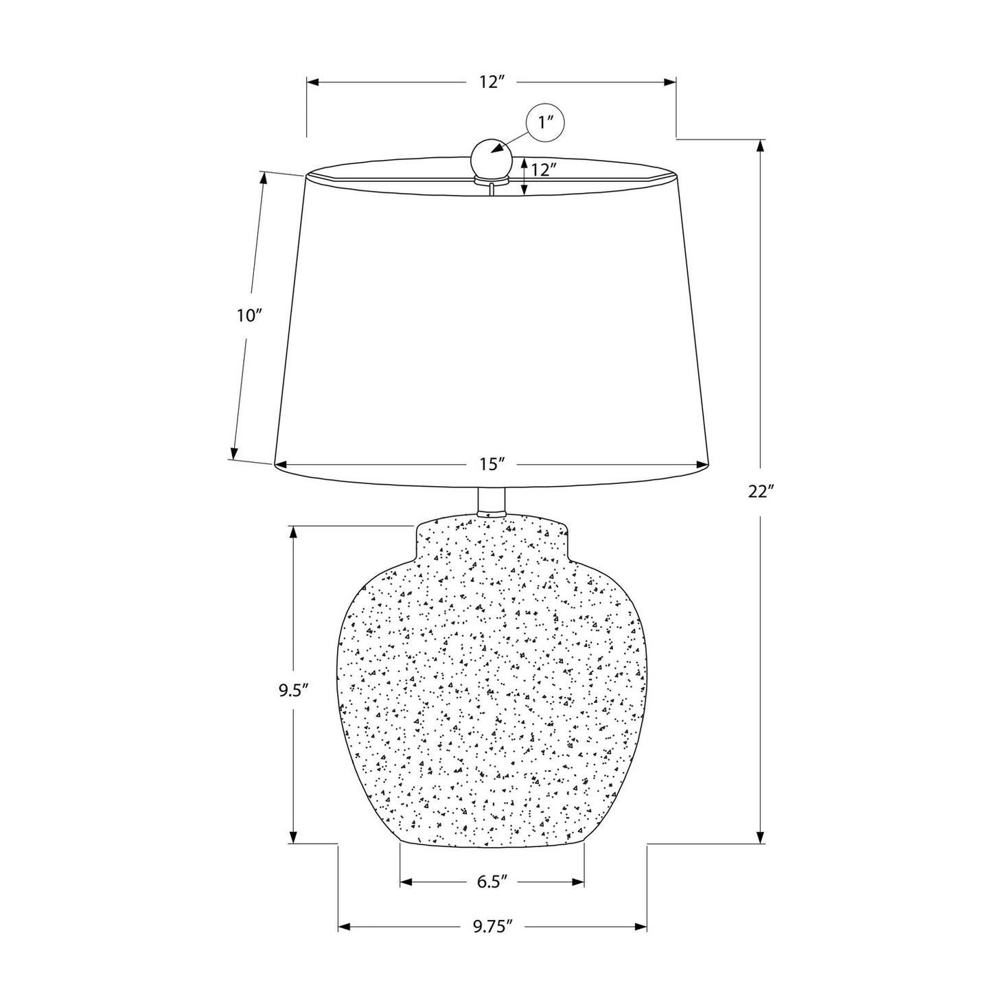 Lighting, Table Lamp, Concrete, Modern - Cream