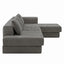 L-Shaped Modular Sofa With Double Layer Cushion