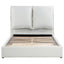 Corwyn - Queen Upholstered Panel Bed With Headboard Pillows - White