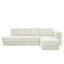 L-Shaped Modular Sofa With Double Layer Cushion