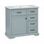 Bathroom Vanity With Sink, 2 Tip Out Drawers, Soft Close Hinges - Gray