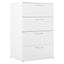 Bliss - Glossy 4 Drawer Jumbo Chest With Extra Deep Storage