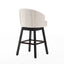 360 Degree Swivel Bar Stool With Stunning Nailhead Trim (Set of 2)