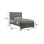 Blaze - Bed With LED Headboard