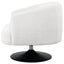Upholstered Swivel Accent Chair, 360 Degree Rotation - Beige