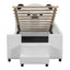 Upholstered Daybed With Bear Shaped Headboard, Hydraulic System And Breathable Fence