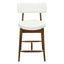 Mid Century Modern Counter Stools, Fabric Upholstered Chairs