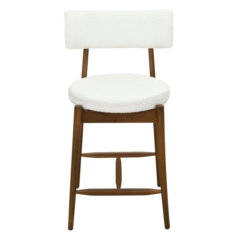 Counter Stool (Set of 2) - Walnut Beige