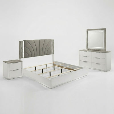 Jazz - Bedroom Set With LED Upholstered Headboard
