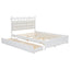 Storage Platform Bed, With 2 Big Drawers, Trundle, One Set Of Sockets & USB Ports