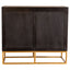 Denali - 2 Door Accent Cabinet With Variegated Grain Doors And Soft Base - Walnut