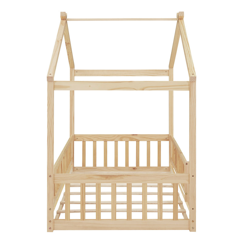 Bed House Bed Frame With Fence