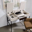 Verster - Writing Desk With USB - Black / Natural