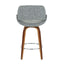 Fabrico - Mid Century Modern Counter Stool (Set of 2)