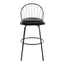 Riley - Claire Farmhouse Fixed Height Barstool With Swivel With Round Footrest (Set of 2)
