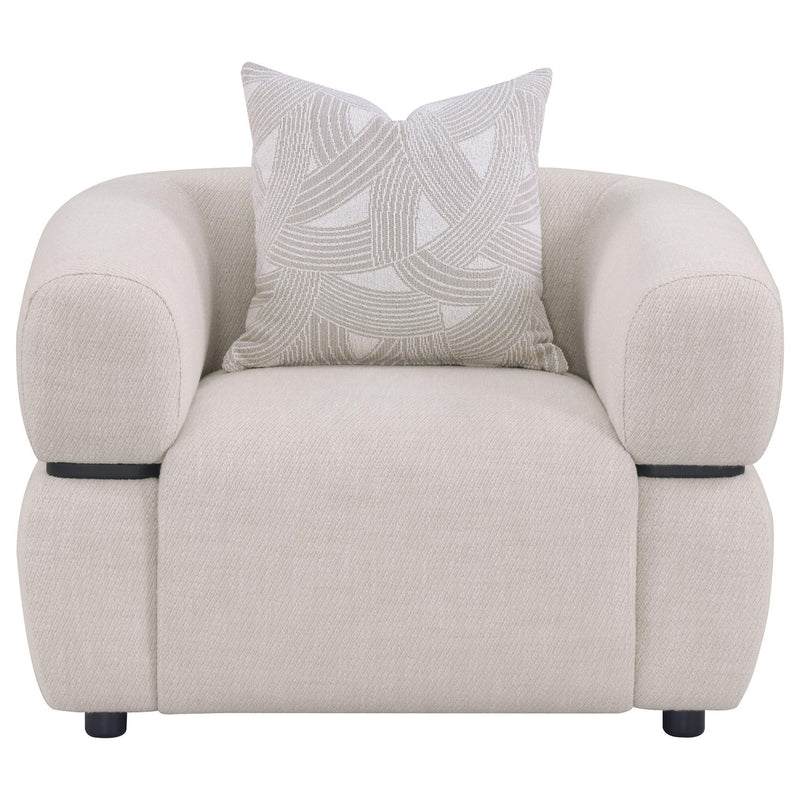 Ramsay - Round Arm Accent Chair - Beige