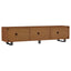 Harper - TV Stand Media Console With Curved Doors - Brown