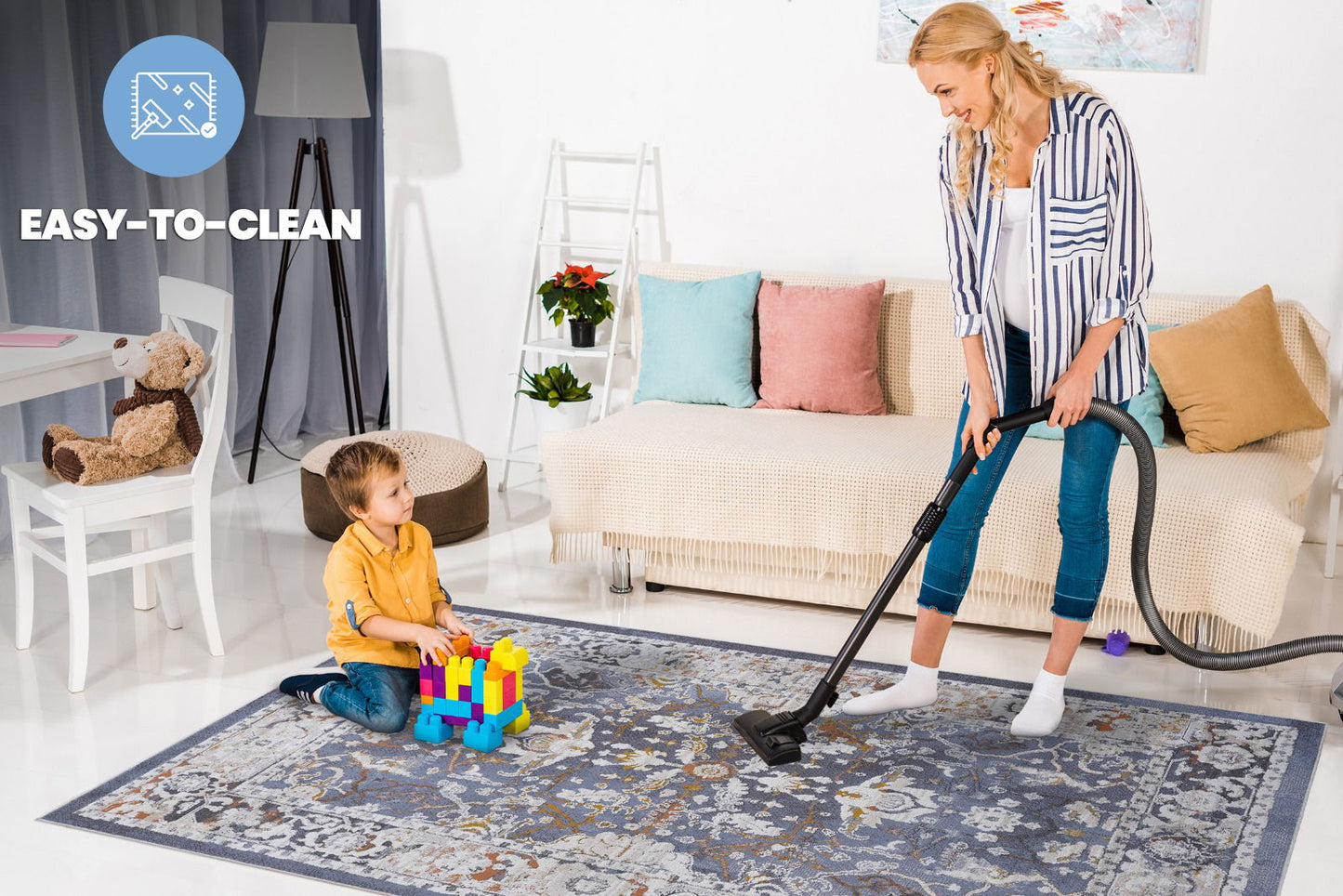 Payas - 2' X 3' Traditional Area Rug - Blue