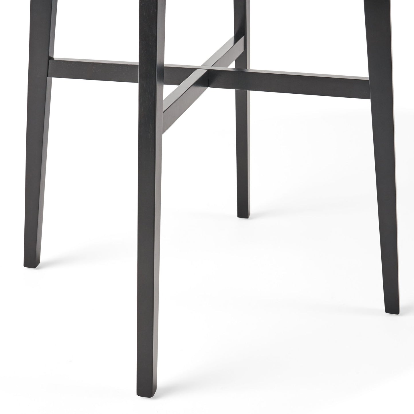 Modern Bar Height Dining Table, Rubberwood Legs And Laminate Table Top